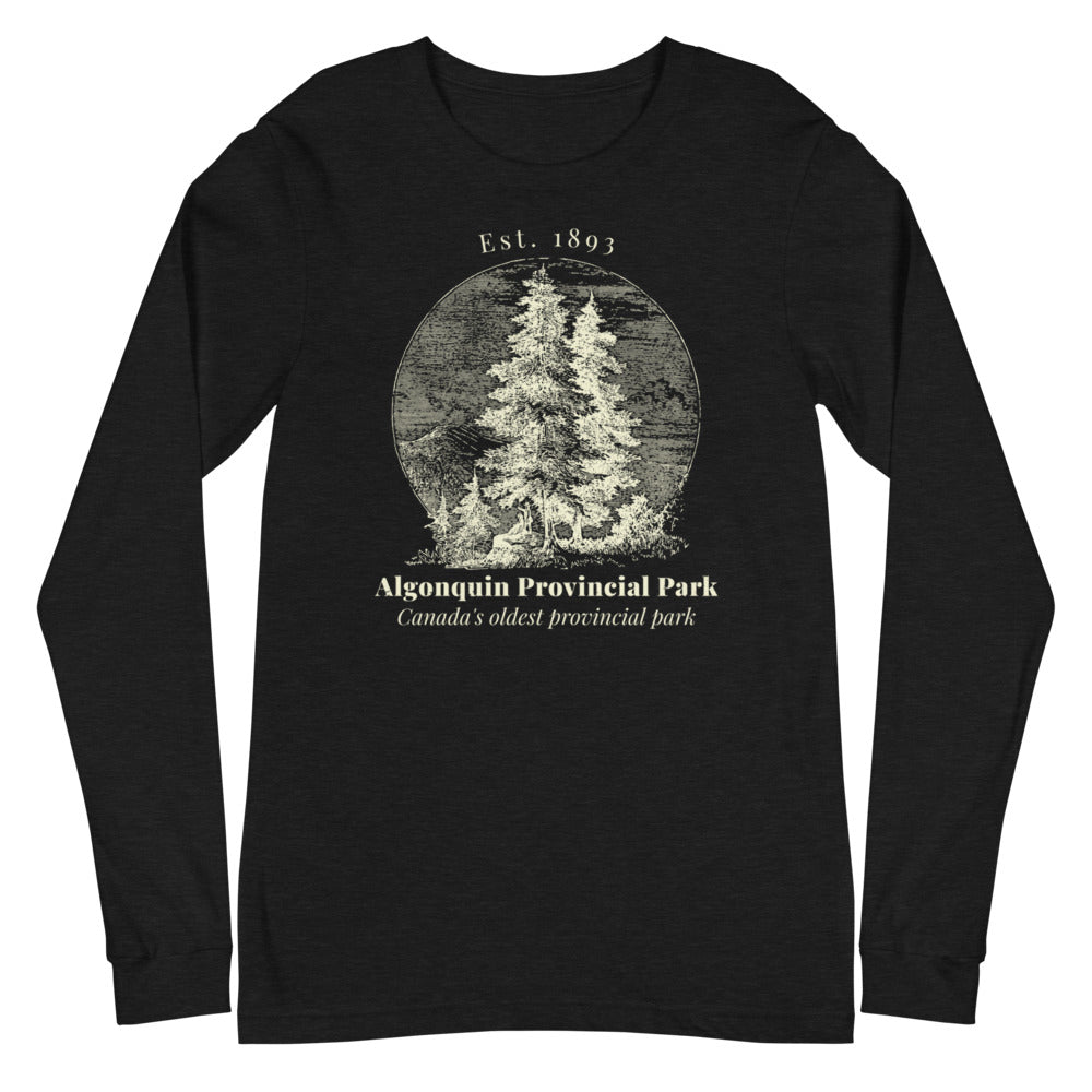 Algonquin Park Vintage Style Long Sleeve Shirt