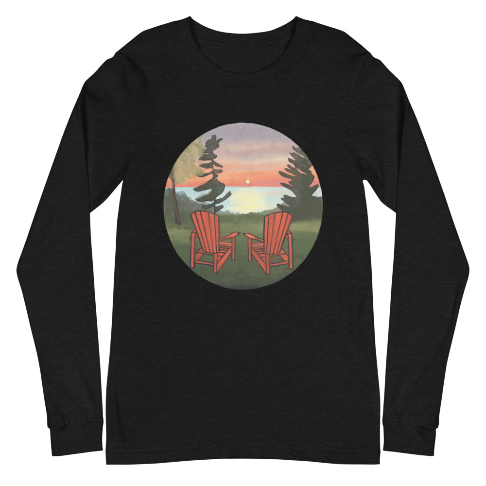 Lake Sunset Long Sleeve Shirt